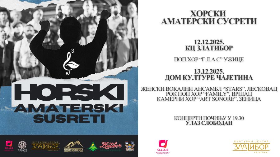 plakat, u levom delu napisali podaci. U desnom fotografija 