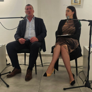 Песник, Радинко Крулановић и Невена Шопаловић, проф. књижевности