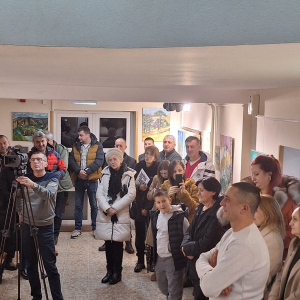 Уметници и гости на отварању изложбе 